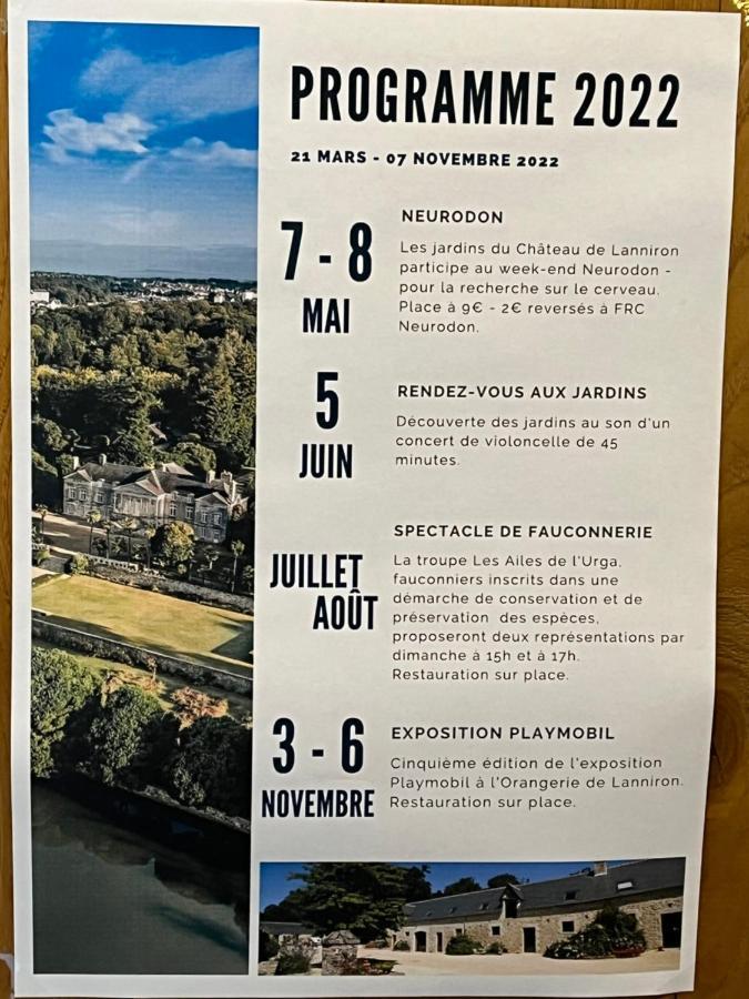 Mobilhome Tout Confort R10 Domaine De Lanniron Quimper Bagian luar foto